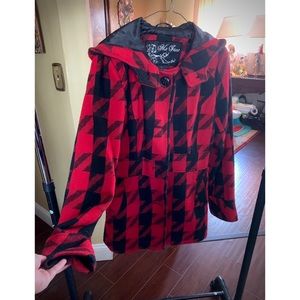 Red and black dinner coat